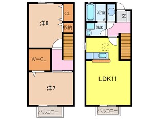 近鉄弥富駅 徒歩20分 1階の物件間取画像